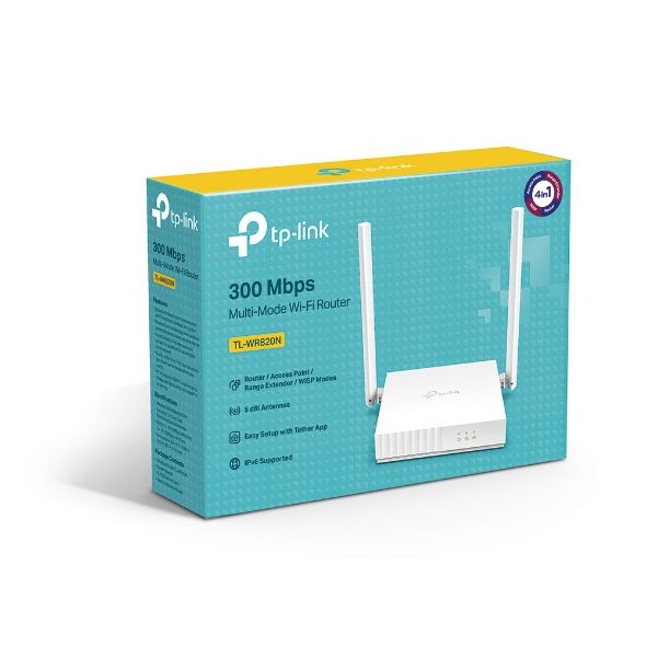 Bộ Phát Sóng Router WiFi 300Mbps TP-Link TL-WR820N – Chuẩn N, 4 chế độ hoạt động phù hợp nhiều mô hình mạng