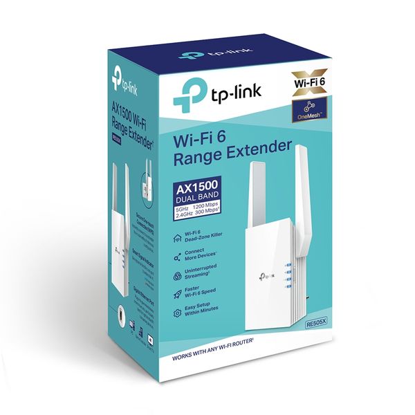 Cục kích sóng, mở rộng sóng Wifi 6 băng tần kép AX1500 Tp-Link RE505X