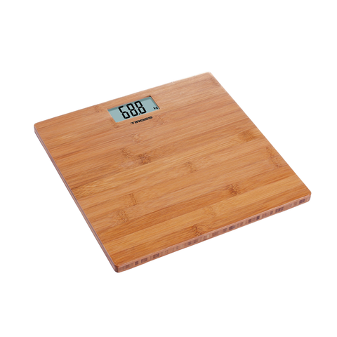 Cân sức khỏe điện tử Tiross TS1314 mặt sợi tre tổng hợp, đo chính xác 1–180kg