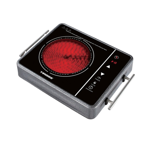 Bếp hồng ngoại Tiross TS800 2000W tay cầm inox dùng mọi loại nồi an toàn