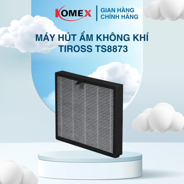 Máy Hút Ẩm Không Khí Tiross TS8873 490W Công Suất Hút 30L/Ngày, Sấy Quần Áo Có UV Diệt Khuẩn