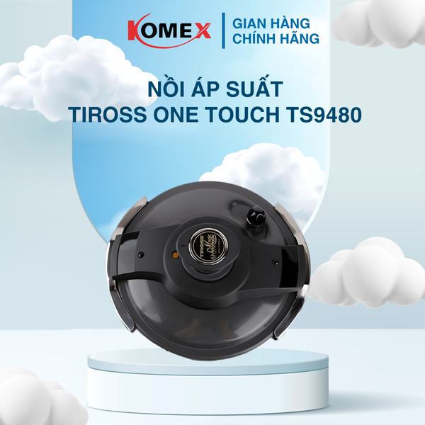 Nồi Áp Suất Tiross One Touch TS9480 4.8L An Toàn Cao Cấp Công Nghệ Anod Siêu Bền