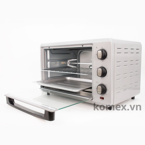 Lò Nướng Tiross TS9607 28L, Nướng Đối Lưu, Công suất 1500W