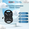 Kẹp nướng bánh mì sandwich 2 lát Tiross TS9667 công suất 750W vỏ thép không gỉ chống nóng, nướng nhanh, an toàn