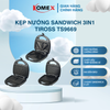 Kẹp nướng bánh mì sandwich 3 in 1 Tiross TS9669 đa năng 750W 3 khay nướng chống dính tháo rời