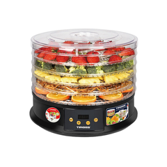 Máy Sấy Hoa Quả Thực Phẩm Đa Năng Tiross TS9682 250W 5 Tầng, Tỏa Nhiệt 360° Khô Nhanh Đều Màu
