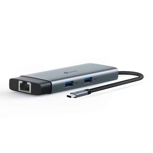Hub chuyển đổi USB Type-C 6 cổng UH6120C – HDMI 4K@60HzVỏ hợp kim nhôm chắc chắn, tăng khả năng tản nhiệt và độ bền