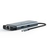 Hub chuyển đổi USB Type-C 6 cổng UH6120C – HDMI 4K@60HzVỏ hợp kim nhôm chắc chắn, tăng khả năng tản nhiệt và độ bền