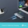Hub chuyển đổi USB Type-C 6 cổng UH6120C – HDMI 4K@60HzVỏ hợp kim nhôm chắc chắn, tăng khả năng tản nhiệt và độ bền