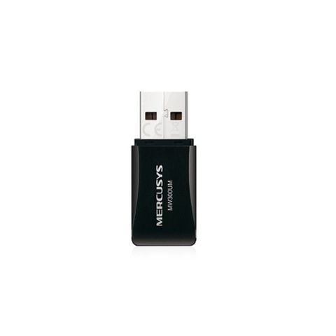 USB Adapter Wi-Fi 300Mbps Mercusys MW300UM Chuẩn N – Băng tần 2.4GHz Gọn Nhẹ Kết Nối Ổn Định