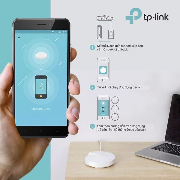 Hệ Thống Mesh WiFi 5 Toàn Nhà TP-Link Deco M5 (1-pack), M5 (2-pack), M5 (3-pack) AC1300 Phủ Sóng Rộng 2 Tầng