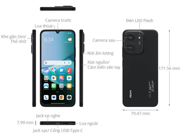 Điện thoại Xiaomi Redmi 15C (4GB-128GB)