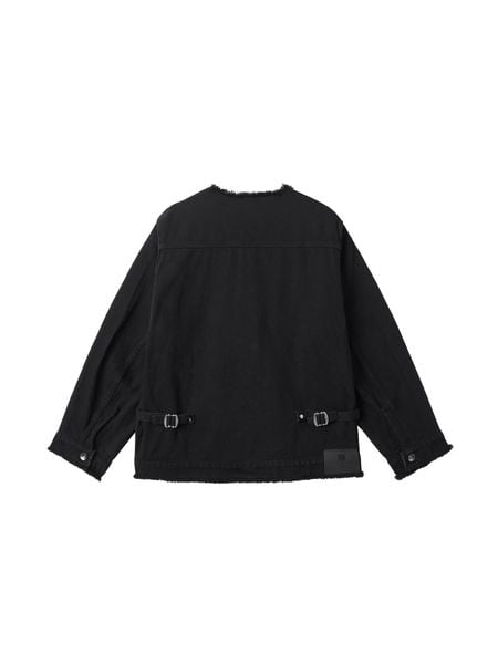  23'Collarless Denim Jacket 