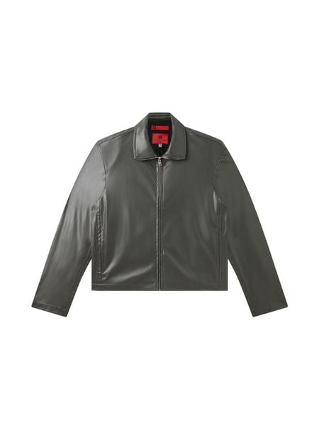  23'FZ Leather jacket / Olive 