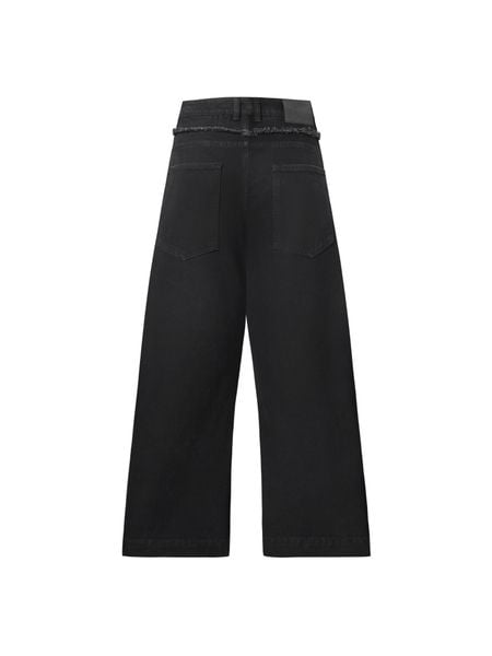  23'Double Waist Pants / Black 