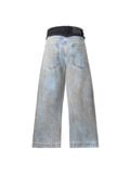  23'Double Waist Pants / Dirty Blue 
