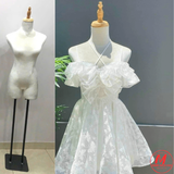  Manocanh bán thân nữ bọc vải nhung trưng bày đầm – Sang trọng, tôn dáng và thu hút mọi ánh nhìn 