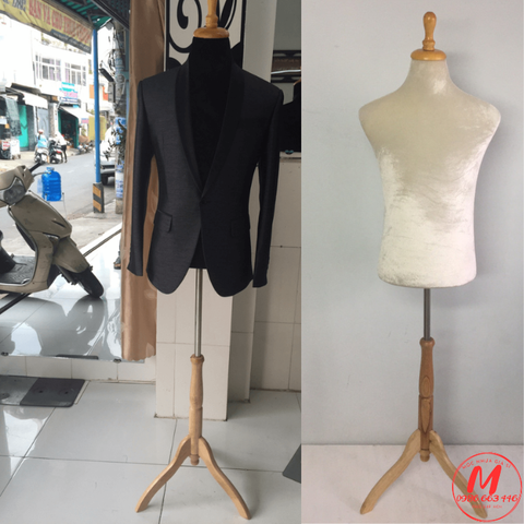  Manocanh bán thân nam bọc vải nhung trưng bày vest – Sang trọng, đẳng cấp và chuẩn form thời trang 