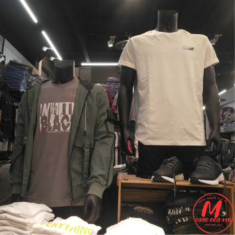  Manocanh bán thân nam để bàn trưng bày áo polo – Giải pháp gọn gàng, sang trọng cho cửa hàng thời trang nam 