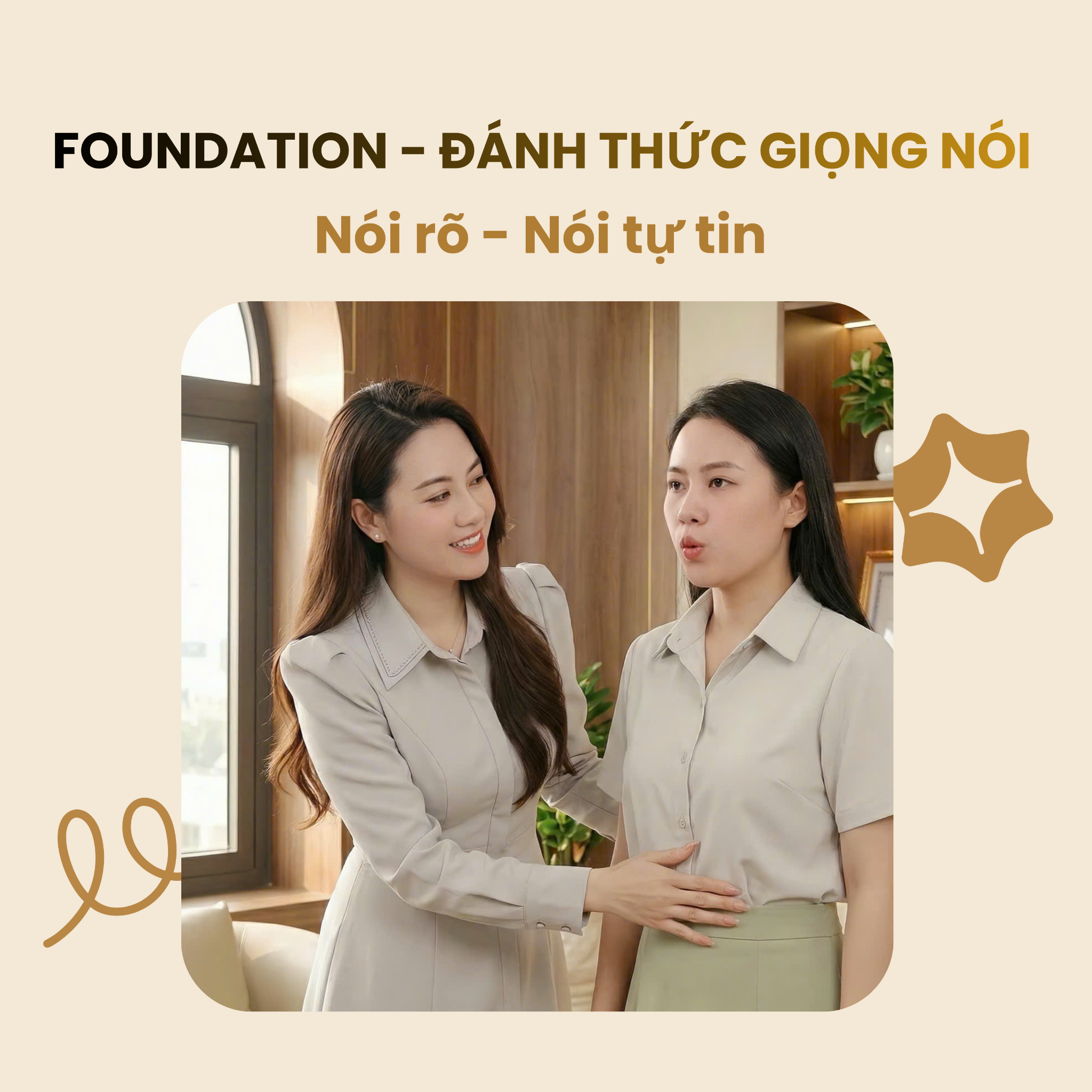 ĐÁNH THỨC GIỌNG NÓI - LUYỆN GIỌNG NÓI CHUẨN