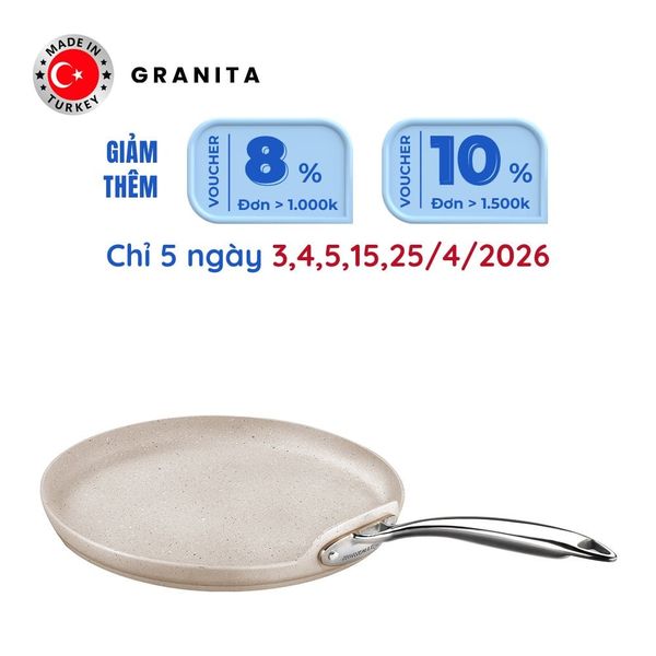  Chảo chống dính làm bánh Korkmaz Granita 26 cm - KONCA1270 