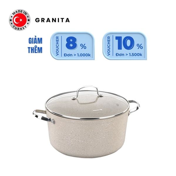  Nồi chống dính Korkmaz Granita 3 lít - 20x10,5 cm - KONNA1260 