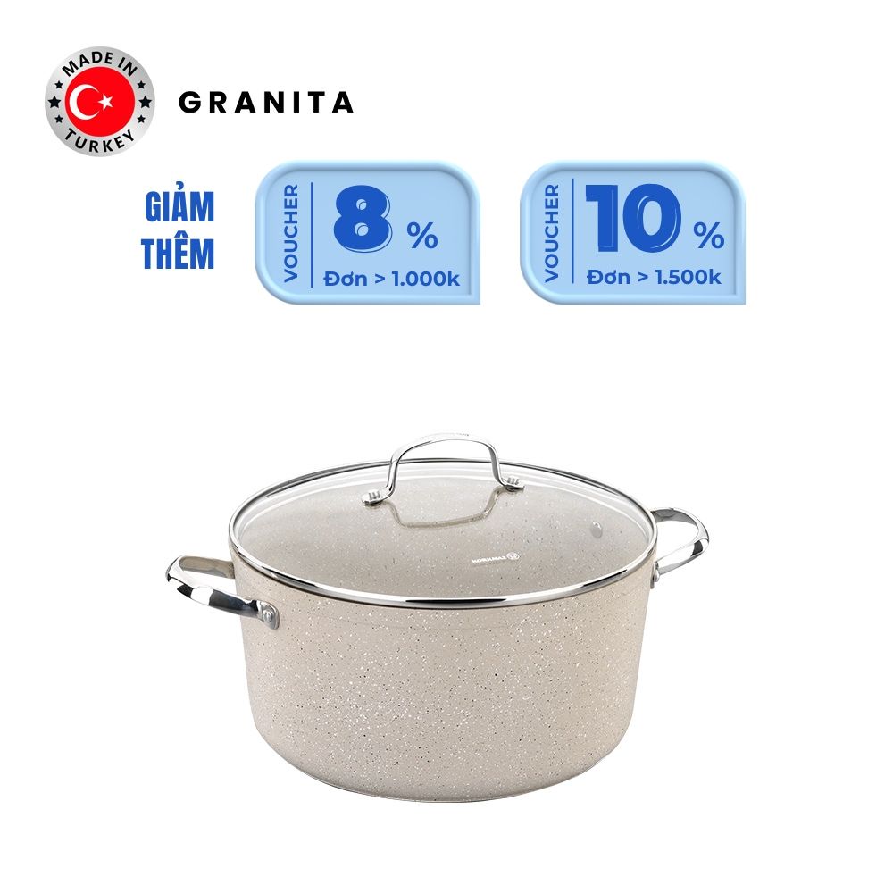  Nồi chống dính Korkmaz Granita 3 lít - 20x10,5 cm - KONNA1260 