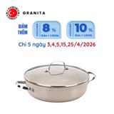  Nồi chống dính thấp Korkmaz Granita 3.5 lít - 26x7 cm - KONNA1263 