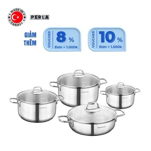 Bộ nồi chảo inox