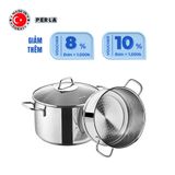  Bộ nồi xửng hấp inox cao cấp Korkmaz Perla 20cm - A1521 