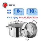  Bộ nồi xửng hấp inox cao cấp Korkmaz Perla 20cm - A1521 