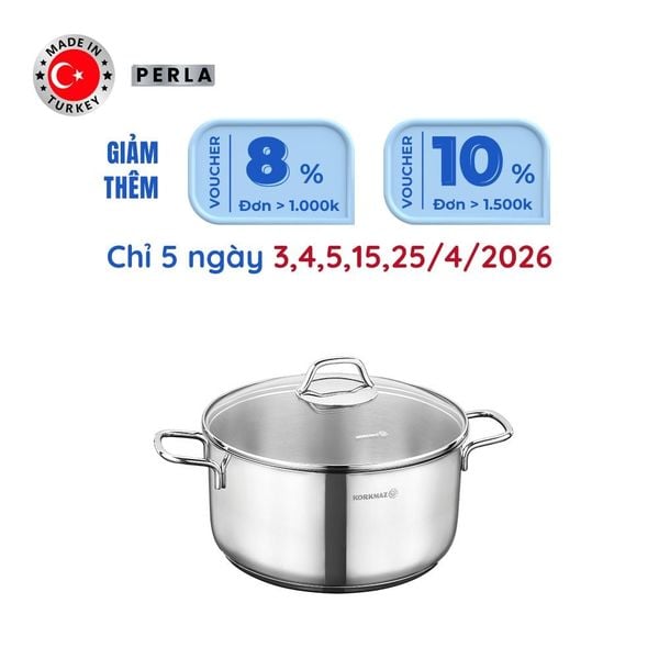  Nồi inox cao cấp Korkmaz Perla 1.8 lít - A1653 