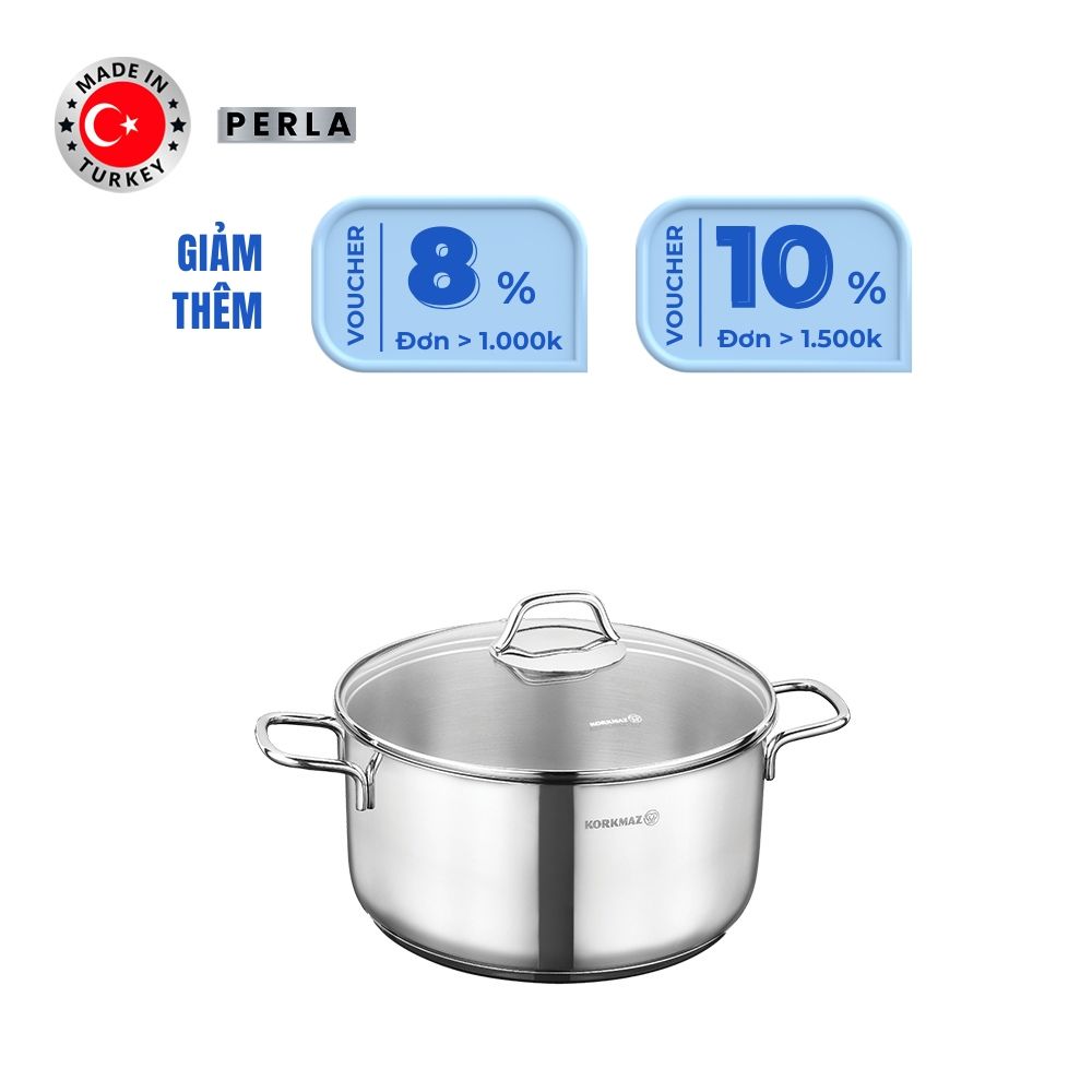  Nồi inox cao cấp Korkmaz Perla 1.8 lít - A1653 