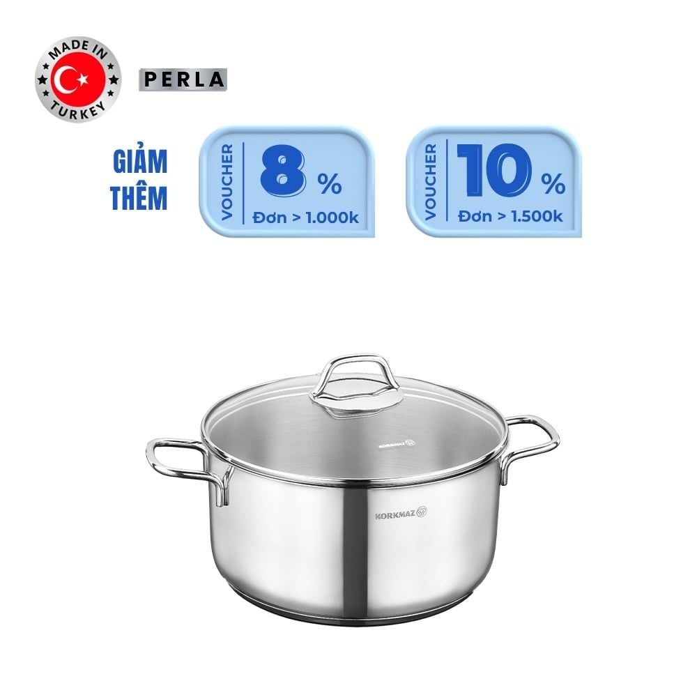  Nồi inox cao cấp Korkmaz Perla 2.3 lít - A1654 