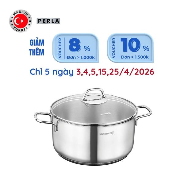  Nồi inox cao cấp Korkmaz Perla 3.5 lít - A1655 