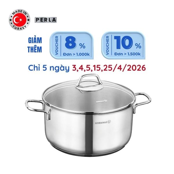  Nồi inox cao cấp Korkmaz Perla 5.5 lít - A1657 