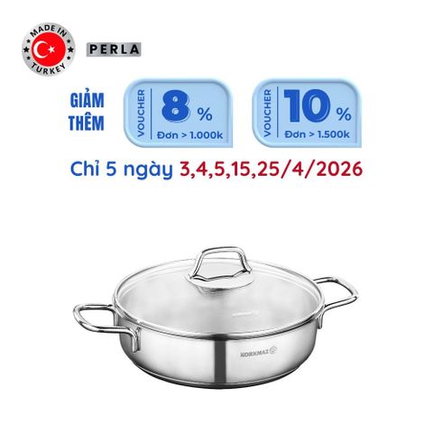 Nồi inox thân thấp