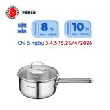  Quánh inox cao cấp Korkmaz Perla 1.6 lít có nắp - A1648 