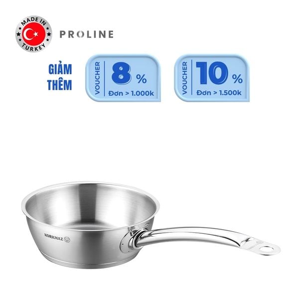  Chảo sâu inox cao cấp Korkmaz Proline 20cm - A1175 