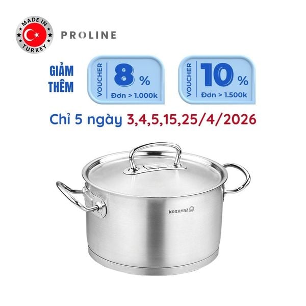  Nồi inox cao cấp Korkmaz Proline 3.8 lít - A1161 