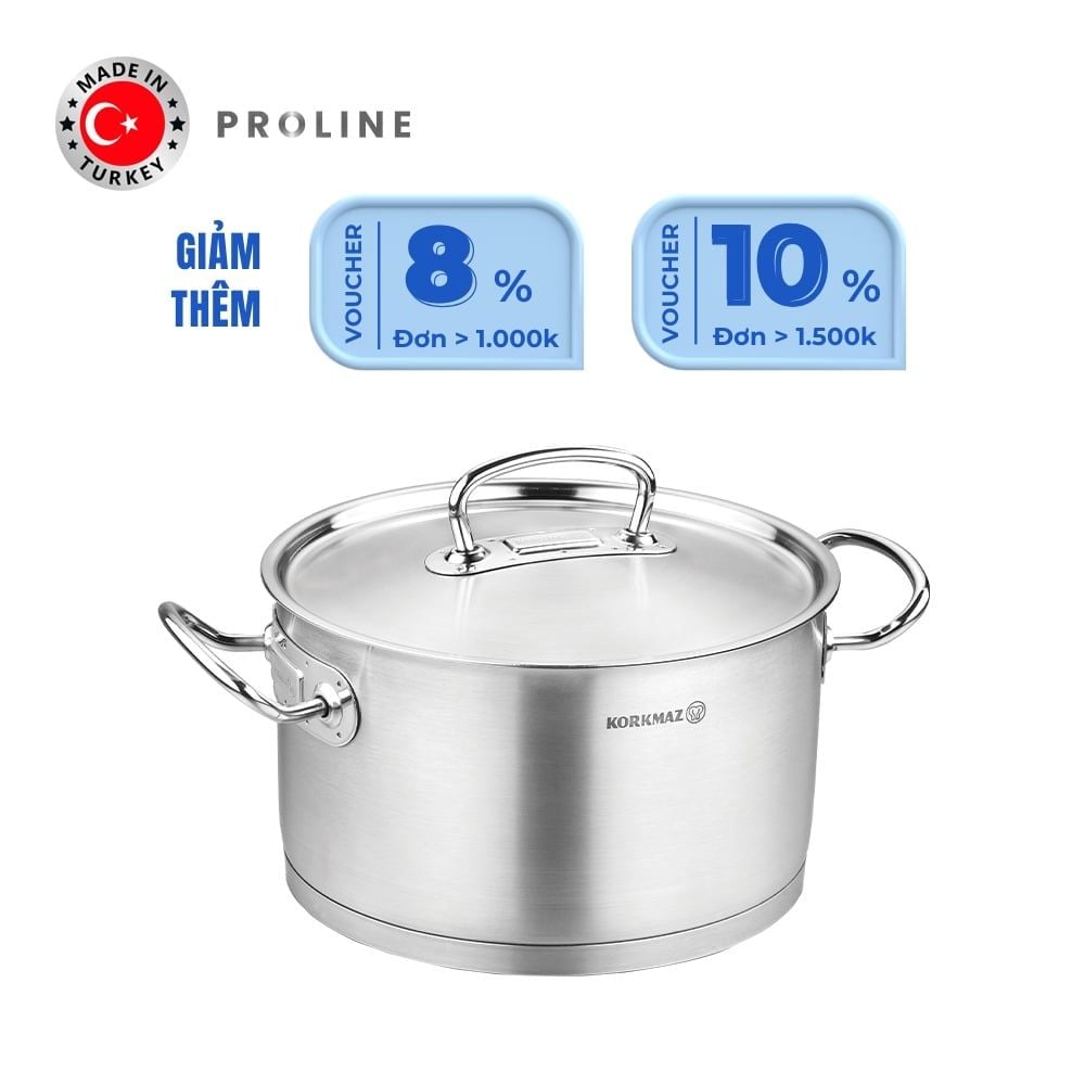  Nồi inox cao cấp Korkmaz Proline 6.2 lít - A1162 