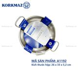  Chảo inox cao cấp 2 quai Korkmax Proline 24cm - A1192 