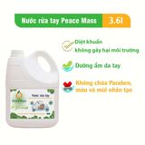  Nước Rửa Tay Peace Mass 3.6 lít - An Toàn Cho Da Nhạy Cảm 