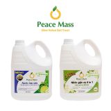  NGB4 Combo Sản Phẩm Peace Mass Nước Giặt Xả 2 in 1 3.6 l + Nước Lau Sàn TD Chanh Sả -Bạc Hà 3.6l 