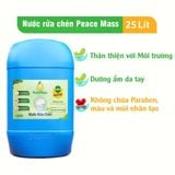 Nước Rửa Chén Peace Mass Công Nghệ Enzyme Rửa Sạch & Không Lưu Mùi - 25 lít (Không khô da tay, An toàn cho da nhạy cảm) 