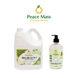  NGB1 Combo Sản Phẩm Gốc Thực Vật  Peace Mass - Nước Giặt Xả 2 in 1 3.6l lít + Nước Rửa Chén 500ml 