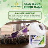  NGB4 Combo Sản Phẩm Peace Mass Nước Giặt Xả 2 in 1 3.6 l + Nước Lau Sàn TD Chanh Sả -Bạc Hà 3.6l 