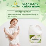  Nước Giặt Xả Peace Mass Tinh Dầu Bưởi 2in1 3.6 lít 