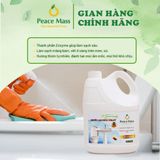  Nước Cọ Rửa Toilet Peace Mass Tinh Dầu Quế 3.6 lít 