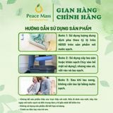  NGB5 Combo Sản Phẩm Gốc Thực Vật Peace Mass - Nước Giặt Xả 2 in 1 3.6l+ Nước Rửa Chén 3.6l + Nước Lau Sàn TD Chanh Sả - Bạc Hà 3.6l 